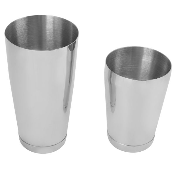 Bar-værktøj i rustfrit stål Boston Shaker Cocktail Shaker Sæt Cocktail Tin Bartender BarwareSølv