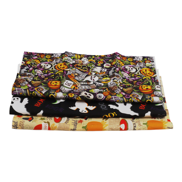 Syduk Mjuk hudvänlig Andas print Quiltduk för DIY Craft Bag Kläder Typ 9