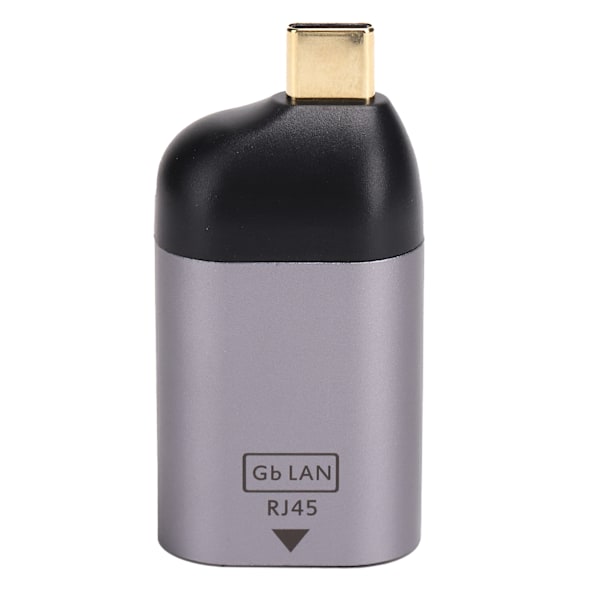 Type-C til RJ45-adapter i aluminiumlegering, bærbar 1000 MBPS-konverter, elektroniske komponenter