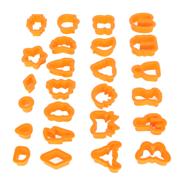 193 st Polymer Clay Örhängen Cutters DIY 25 Former Clay Cutters för nyckelringar Halsband Orange
