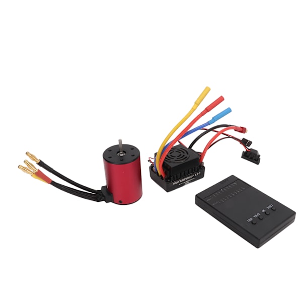 S3650 2300KV Vattentät Borstlös Motor 60A RC Borstlös ESC Programmeringskort Kit för 1/10 Fjärrkontrollbil