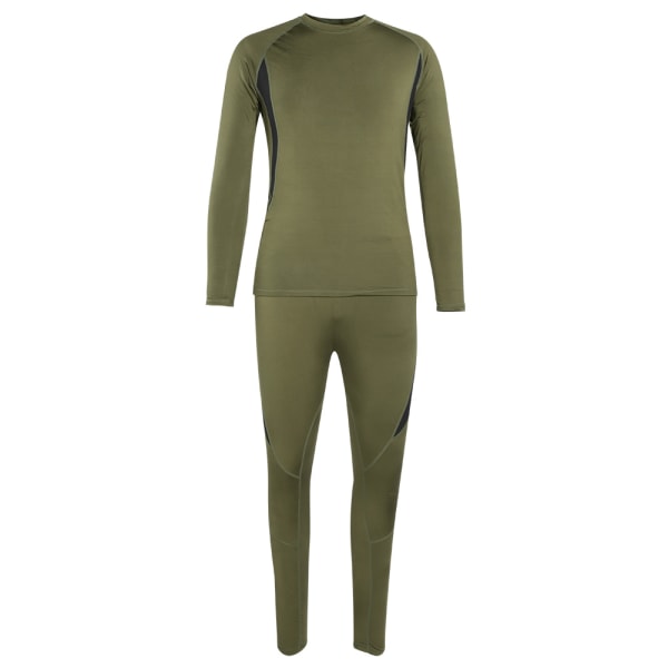 Outdoor Sports Long Johns Thermal Wear Alushousut Top ja Housut 2- set nopeasti kuivuva tiivis istuvuus (XXL)