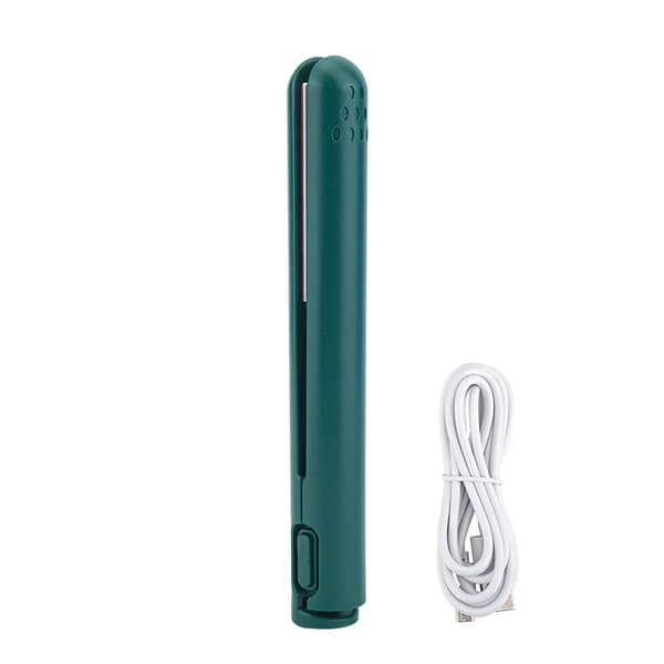 Mini 2-i-1 rettetang USB keramisk oppvarming rettetang krølltang flatjern vert