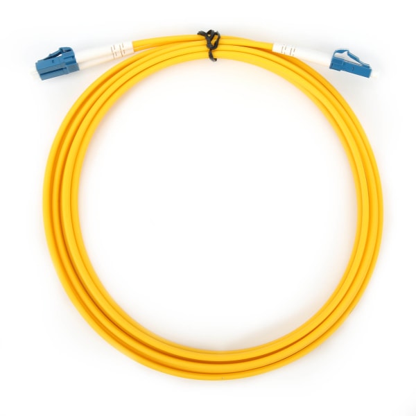 Fiberoptisk patchkabel Kabelbyglingstråd tillbehör LC/UPC‑LC/UPC‑SM‑DX‑3.0‑3M‑PVC
