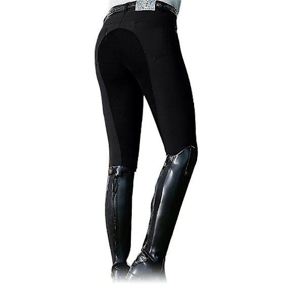 High Waist Skinny Equestrian Pants for Women 3XL Black