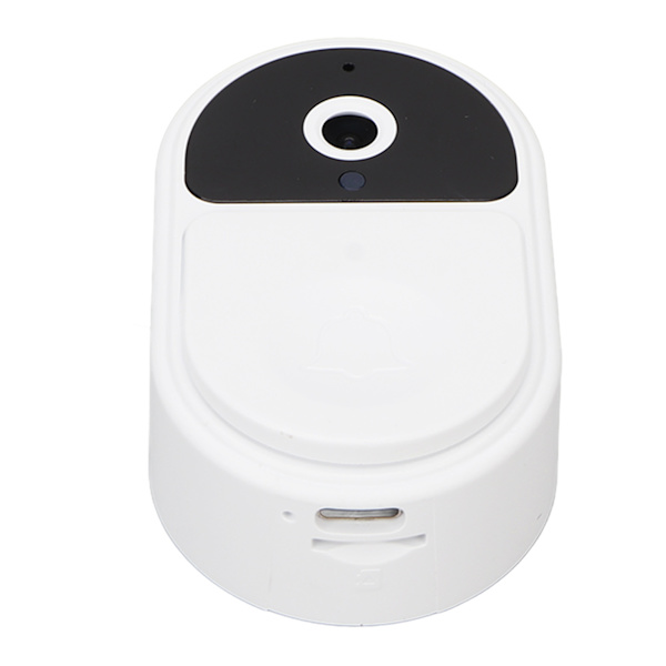 Langaton ovikellokamera Smart Security Ultra kirkas laajakulma Wifi-video ovikellokamera 1000mAh akku valkoinen