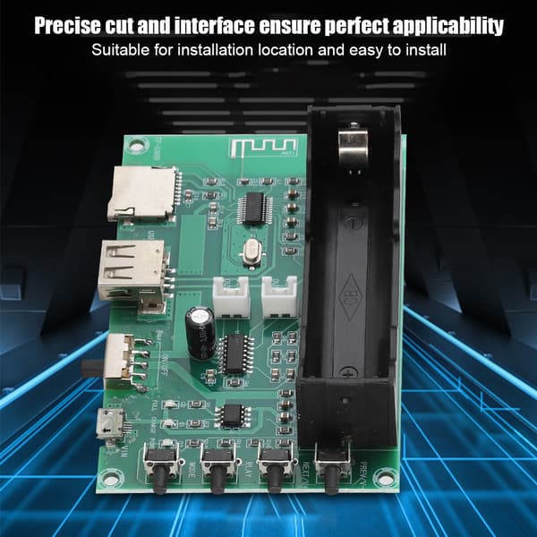 HW-433 Dobbel 5W Digital Bluetooth Dobbeltkanals Lyd Stereo Effektforsterkerkort