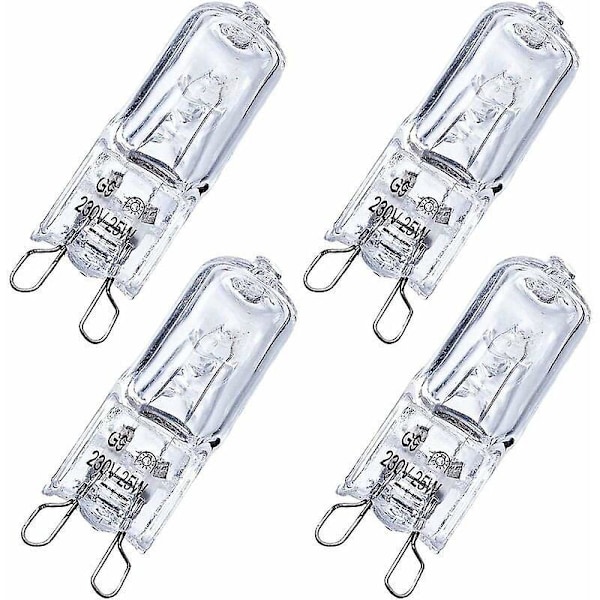 Halogenpære G9 25W - 4 stk