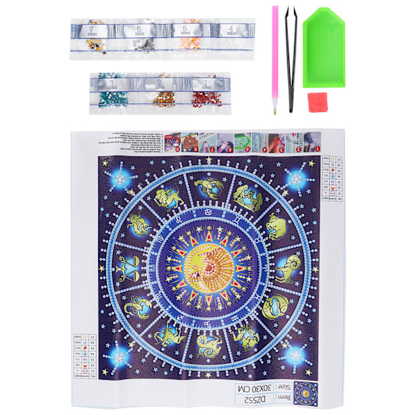 Træformet Resin Diamantmaleri Kit DIY Kunst Håndværk Soveværelse Dekorative Ornamenter