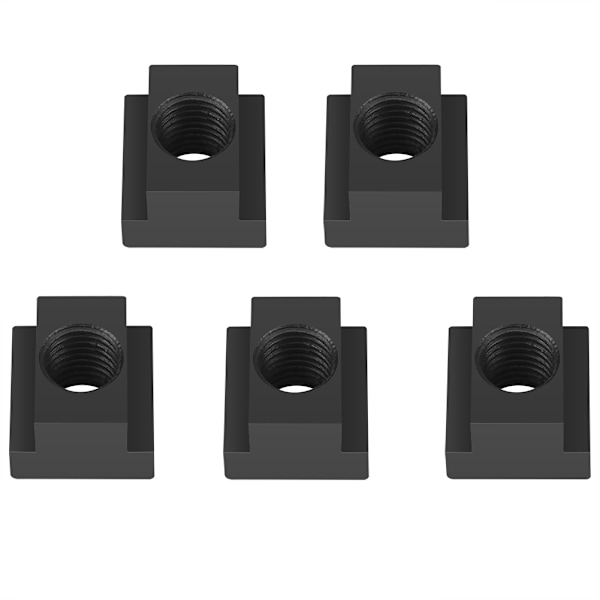 5 kpl Black Oxide Finish T-uramutterit M16 kierteet sopivat työstöpöytien T-aukkoon