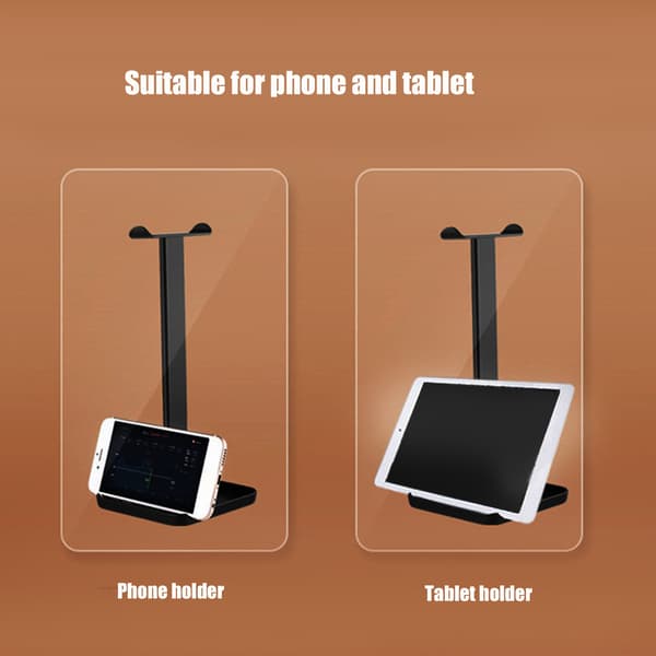 Hovedtelefonholder Multifunktionel Pladsbesparende Robust Holdbar Stabil Lys Farve Headset Holder Hvid