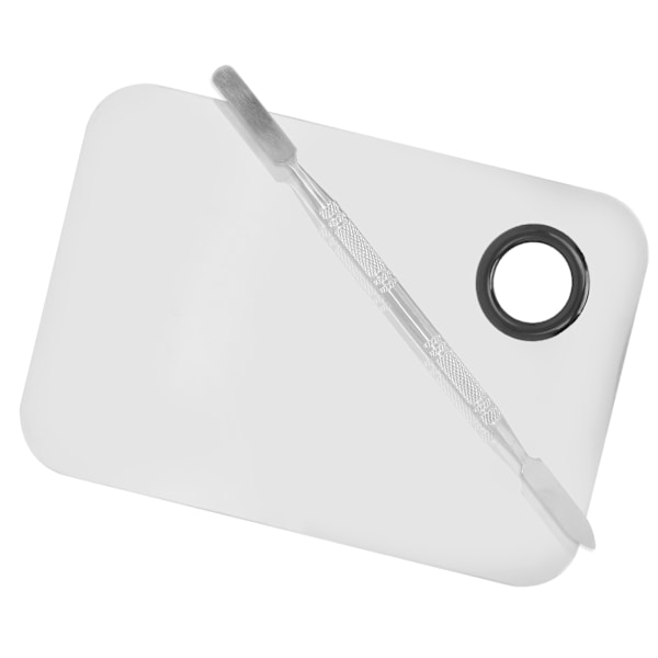 Makeup Mixing Palette Spatel Rustfrit Stål Foundation Læbestift Farveblandingspalet