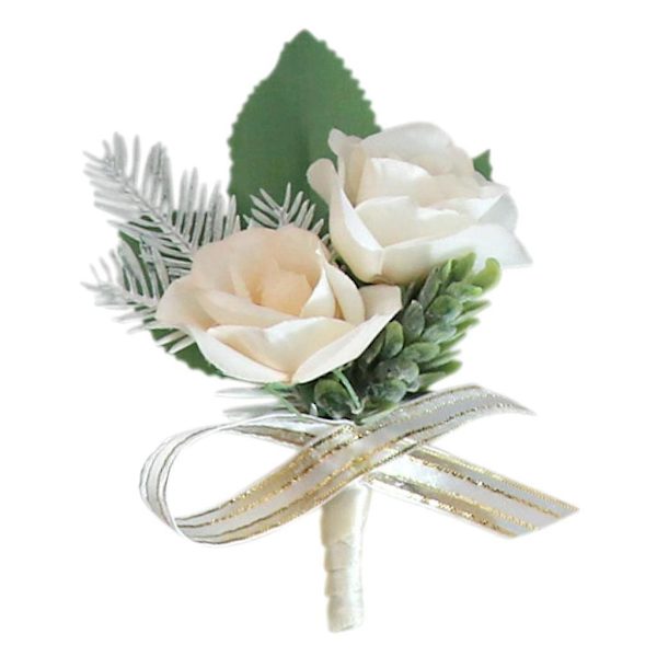 Kunstige Rose Blomster Corsager Boutonniere til Banket / Bryllupsfest--