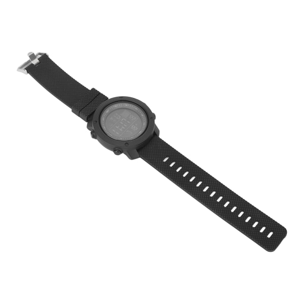 Utomhus LCD- watch Multifunktion Vattentät Sport Digital Watch för fritid Löpning Cykling Bergsbestigning Svart