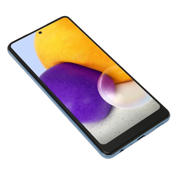 6,7 tum organisk LED-skärmersättning med fingeravtryckssensor för Samsung Galaxy A72 5G 4G SM A725 SM A725M DS Blå