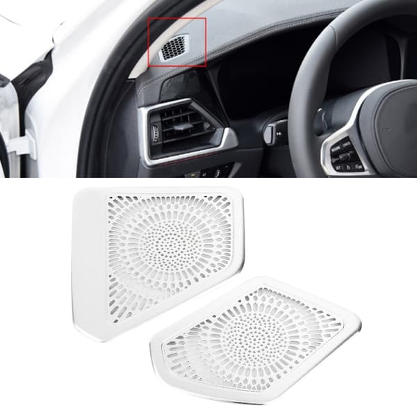 2 stk Dashbord AC Luftutløpsbeslag Luftkondisjonering Molding Ramme Mesh Deksel Passer for 3-serie G20 G28 2020