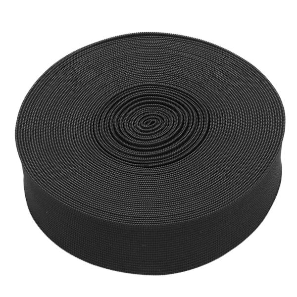Elastiskt band 10 yards svart 3,5 cm/1,4 tum bredd tjockare DIY skärning bekväm andningsbar sy elastisk rulle för hantverk