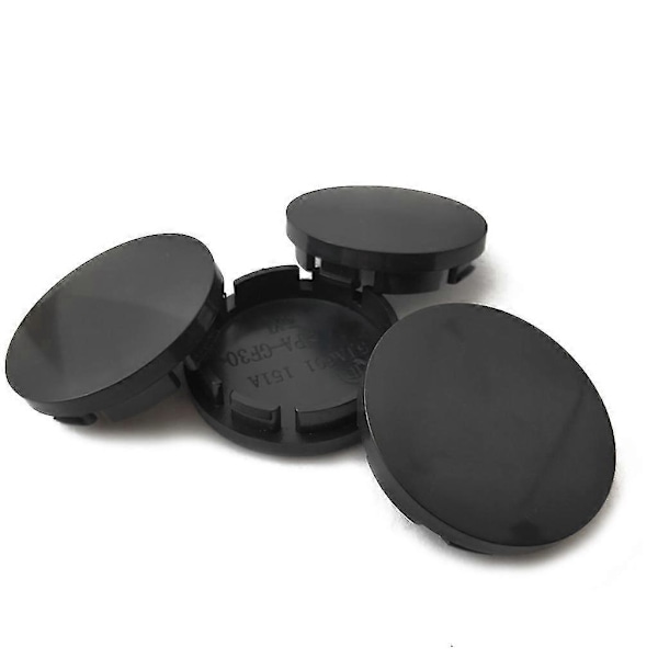 Navkapsel för bilhjul - Universal 56mm hjulkapsel svart