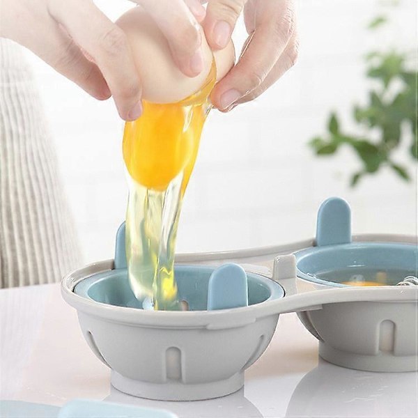 Blå Kreativ Mikrovågsugn Ångkokare Äggform Låda