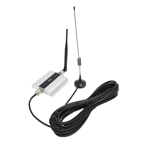 Mobil repeater for CDMA 850MHz mobiltelefon signal repeater booster forsterker extender 100V til 240V sølv EU-plugg