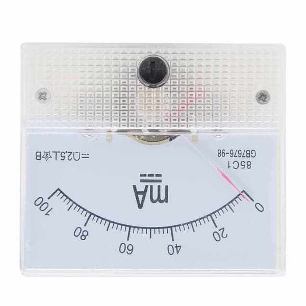 85C1 DC 0~100MA Pekare DC Amperemeter Strömpanel Mätare Mätinstrument