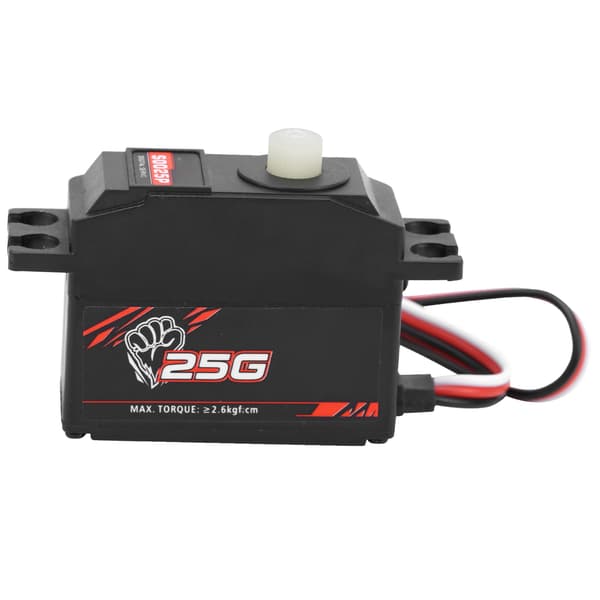 S0025P 25g Digital Servo med Plastgir Reservedel Tilbehør for 1/12 RC Bil Båt Modell