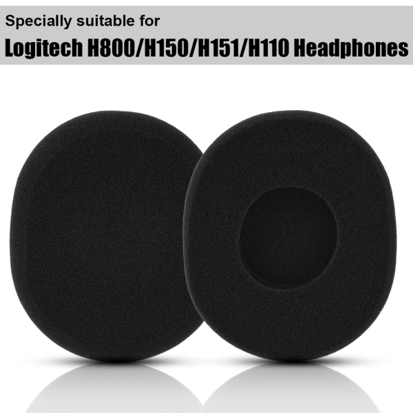 Tabsfri transmission skum hovedtelefoncover Komfortable skum øretelefoner til Logitech H800 H150 H110