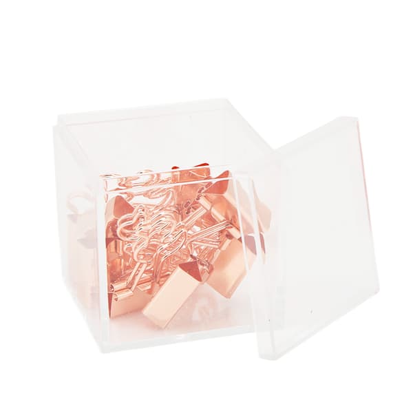 20 stk. papirclips Stærk klemkraft Holdbart jern Lille andedesign Bred anvendelse Små bindeklips Rosaguld