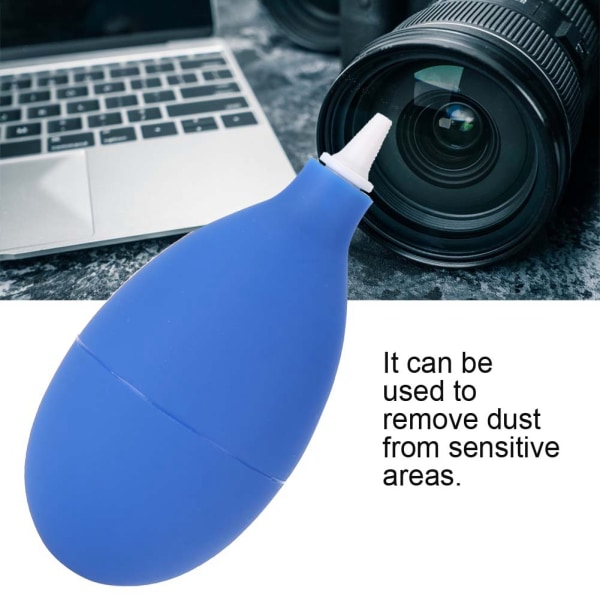 Støvblæserpumperensningsværktøj til kameraurtelefon Tastaturrengøring af linsefilter (blå)