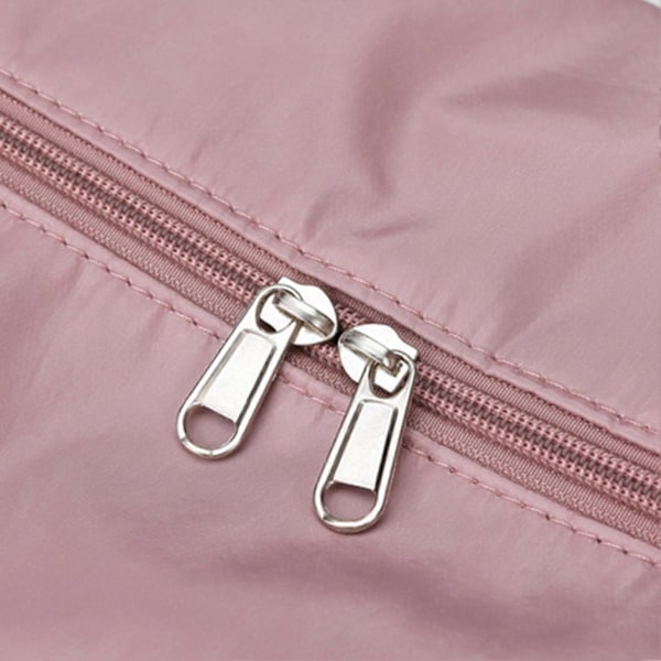 Stor Sammenfoldelig Rejsetaske - Ridsesikker Polyester Tote Gym Taske Pink