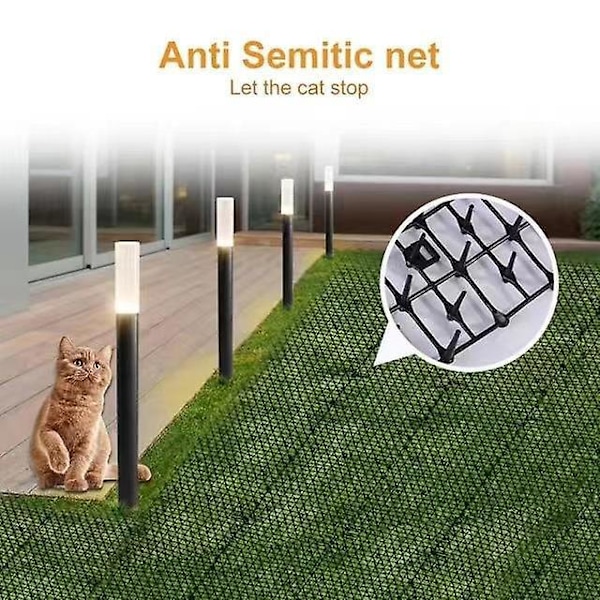 30CM*2m Anti-katte piggemåtte Net altan anti-katte Net have haveredskaber køkkenhave jagt kat anti-kæledyr gåtur