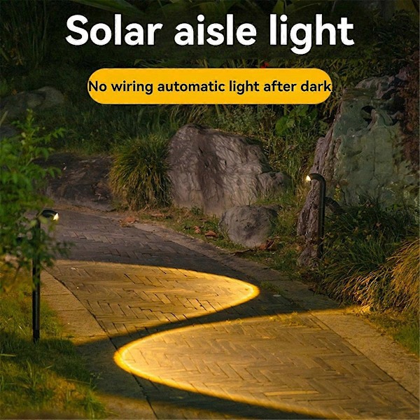Solcellsdriven Utomhusvägbelysning Landskapsbelysning Vattentät Lampa 1 st