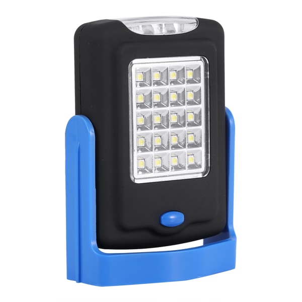 Käytännöllinen 23 LED-työvalo taskulamppu magneettikoukulla (sininen)