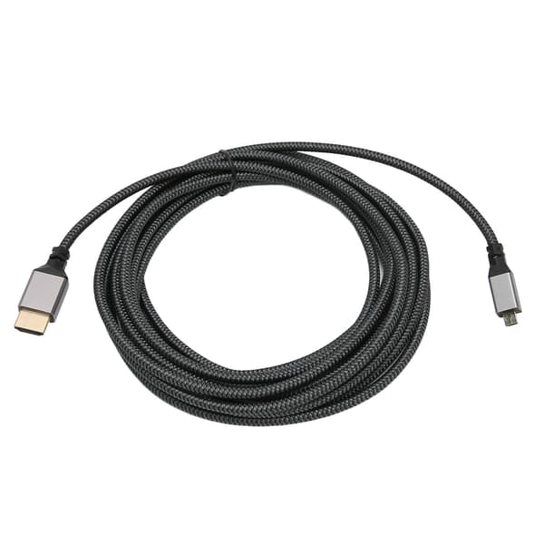 4K HD Multimedia Interface Kabel Han til Han 18 Gbps Højhastigheds 4K 60Hz HD Strikket Micro HD Multimedia Interface Adapterkabel 5 meter