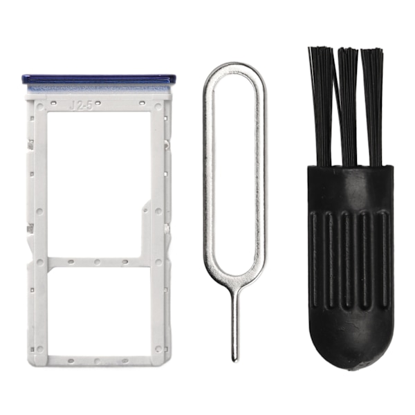 Simkortsbricka Set Plastborste Utmatningsstift Lagringskorthållare Smartphone Tillbehör för Redmi Note 8 Pro Blue