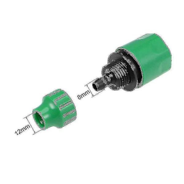 Hurtigkobling Slangeadapter Fitting 8mm Indvendig Diameter Slange Til Havevandingssystem 5 stk