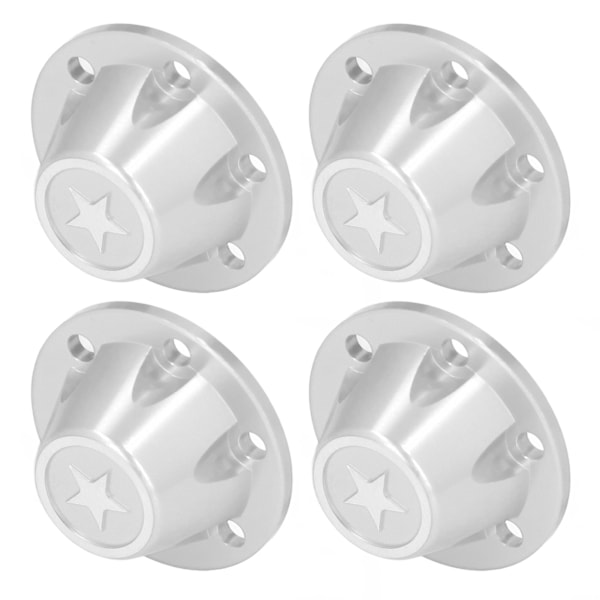 4 st universella däcklåsskydd dammtäta bärbara fjärrkontroll sexkantiga hjulmutterskydd för AXAIL SCX6 1/6 RC-bil silver