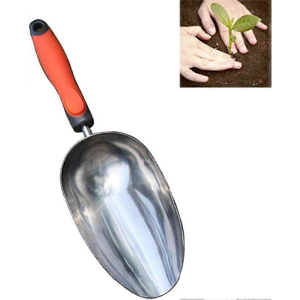 Blomsterspade i rostfritt stål, planteringsspade för krukor, trädgårdsredskap, trädgårdstillbehör för utomhusbruk