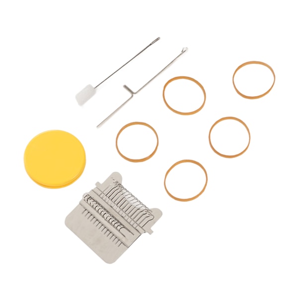 Trädarning Mini Loom Maskin DIY Sömnad Snabbt Darning Loom med Gummiband Virkning Darning Maskin för Kläder 14 Stift