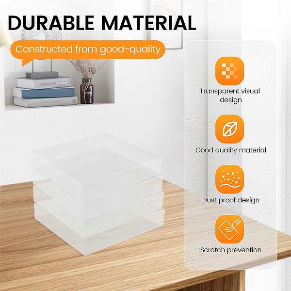 Klar CD Display Boks Opbevaring Beskyttelsesetui 143x126x25mm