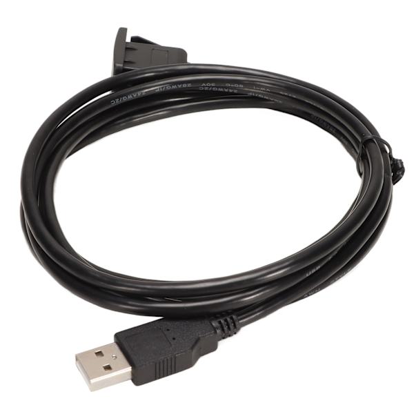 Auton USB 2.0 -jatkokaapeli, upotettu asennus, vedenpitävä PVC auton kojelaudan jatkokaapeli