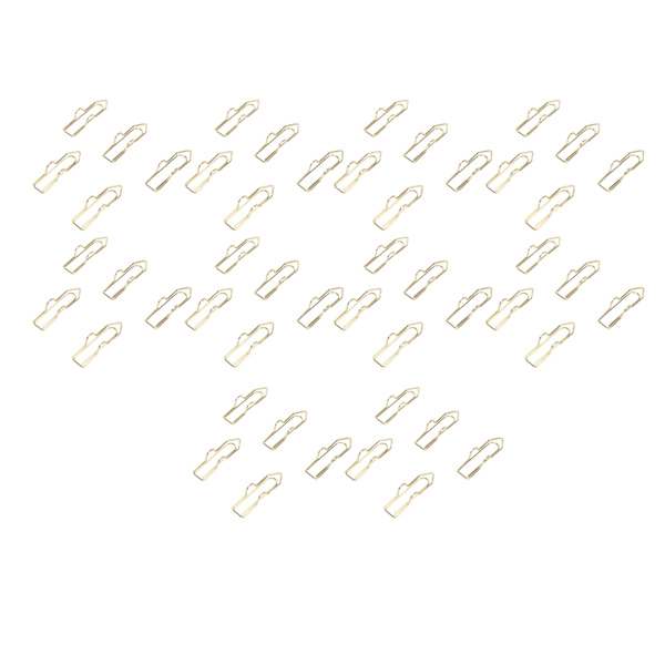 50 stk. Pen Clips Multifunktionel galvanisering Sød form metal penneholdere til Notebook Journals Udklipsholder billeder