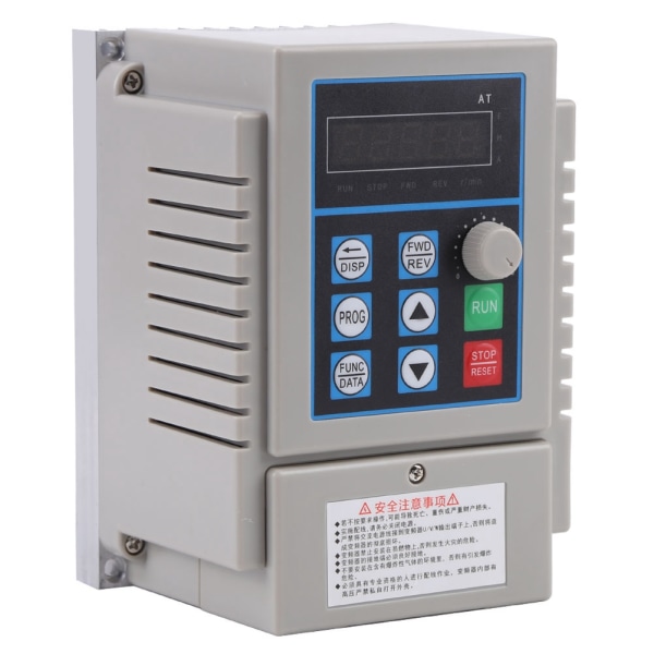 1 stk AC 220V 0,75kW Variabel frekvensdrev VFD Speed ​​Controller Inverter Single Phrase