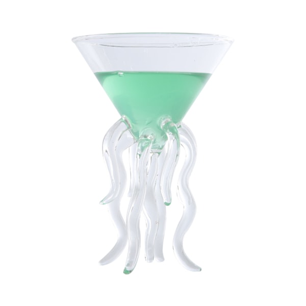 Bläckfisk Cocktail Glas Transparent Bläckfisk Forma Glas Kopp Manet Kopp