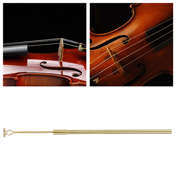Fiolinklemme Luthier-verktøy Musikktilbehør Messing Gull Holdbar for Soundpost