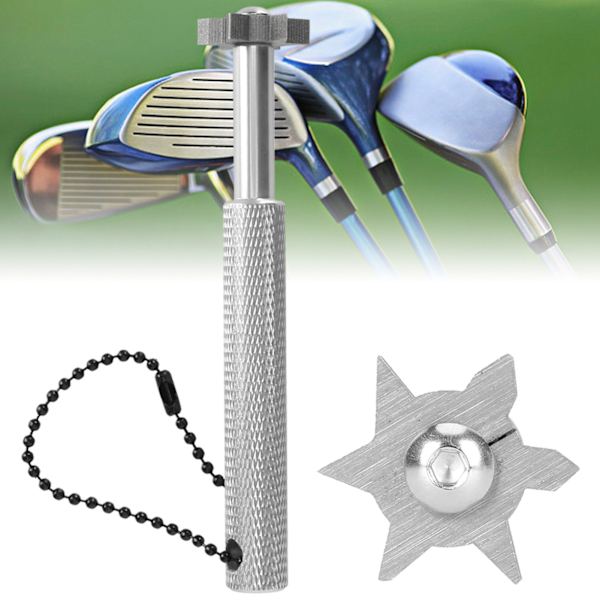 Humanisoidut Golf-teroitinmailan uritusteroitintyökalujen tarvikkeet ja hännän ripustusköyden reikä hopea