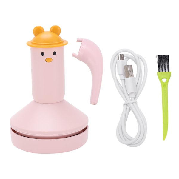 Desktop Vacuum Cleaner USB Charging Mini Handheld Portable Table Dust Confetti SweeperPink