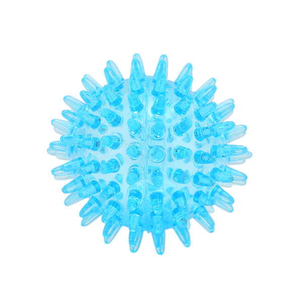Spikig boll ihålig mjuk transparent styrka återhämtning övning stressavlastning massageboll för hand handled 7cm