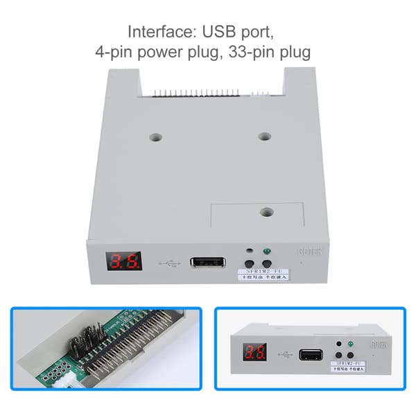 SFR1M2-FU 1,2 MB USB SSD diskettstasjonemulator Plug and Play for flatstrikkemaskin