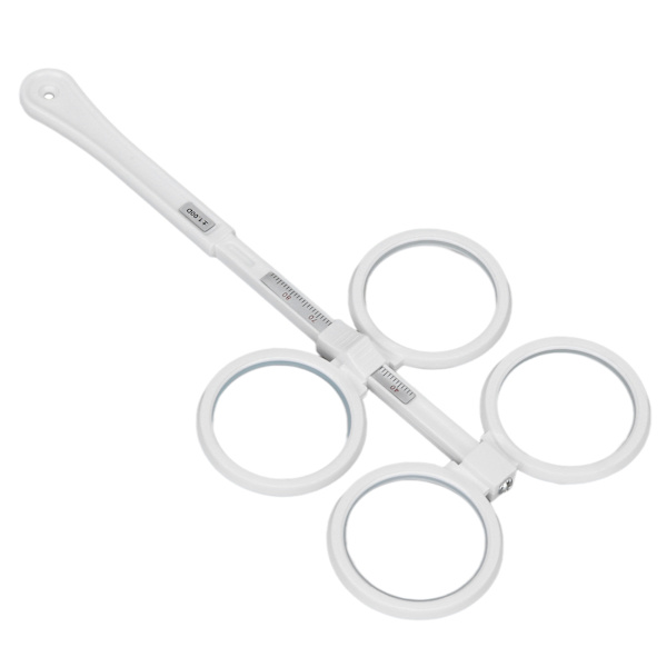 Optinen flipper muovinen säädettävä optometrinen läppälinssiinstrumentti näkötestikortilla Amblyopia White ±1,0 D.